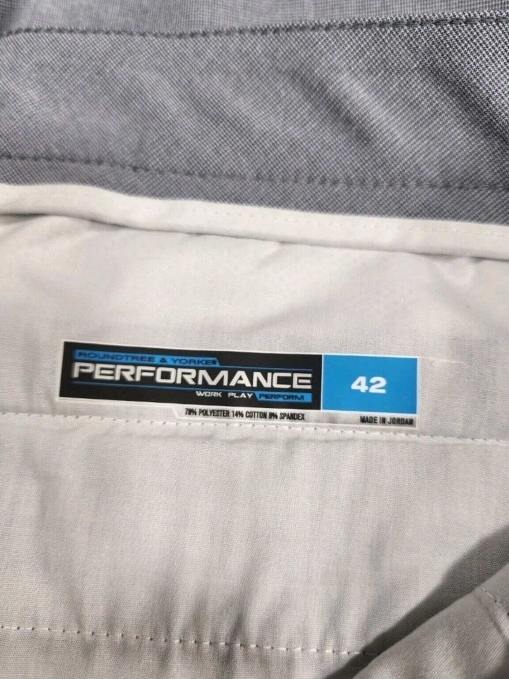 Roundtree & Yorke Mens Size 42 Performance classic fit/flat front shorts NWT 14 - Picture 3 of 7